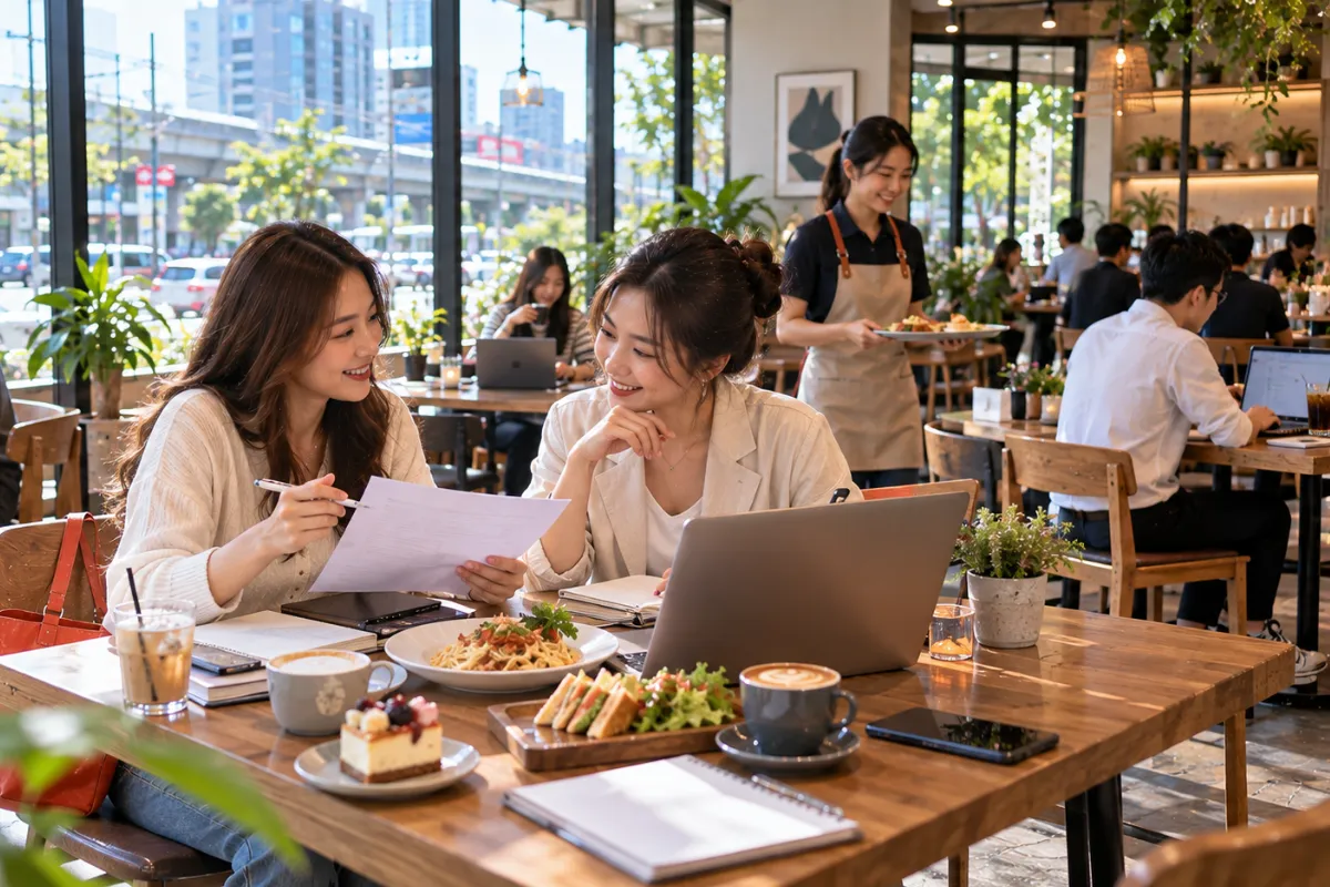 โปรโมทร้านอาหารนั่งทำงานเปิดใหม่ ใกล้ เทพรักษ์ เทพรักษ์.com